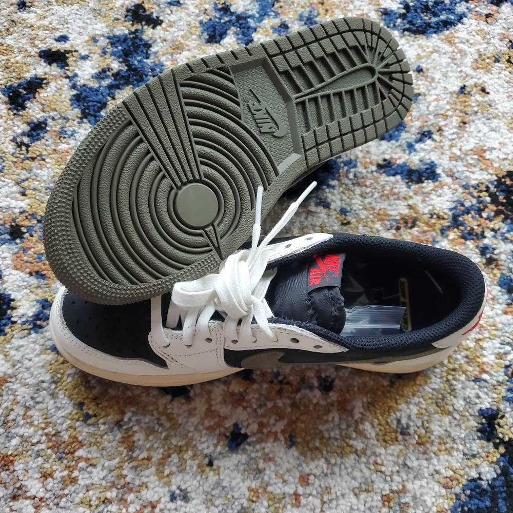 Travis Scott‎ x Air Jordan 1 Retro Low OG SP PS 'Olive' - Picture 4 of 9